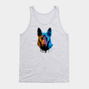 Dutch Shepherd Herder Dog Artwork Tank Top